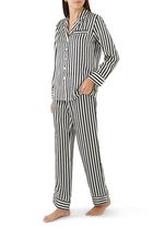 Lila Silk Striped Pajamas